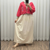 کت سارافون لینن مدل یولیا فری سایز زنانه مناسب تا سایز 48 چهارفصل شیک و راحت