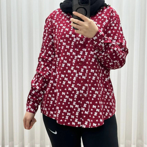 شومیز نخی زنانه فری سایز تا 50 مدل بهاری شیک و راحت کد 1365