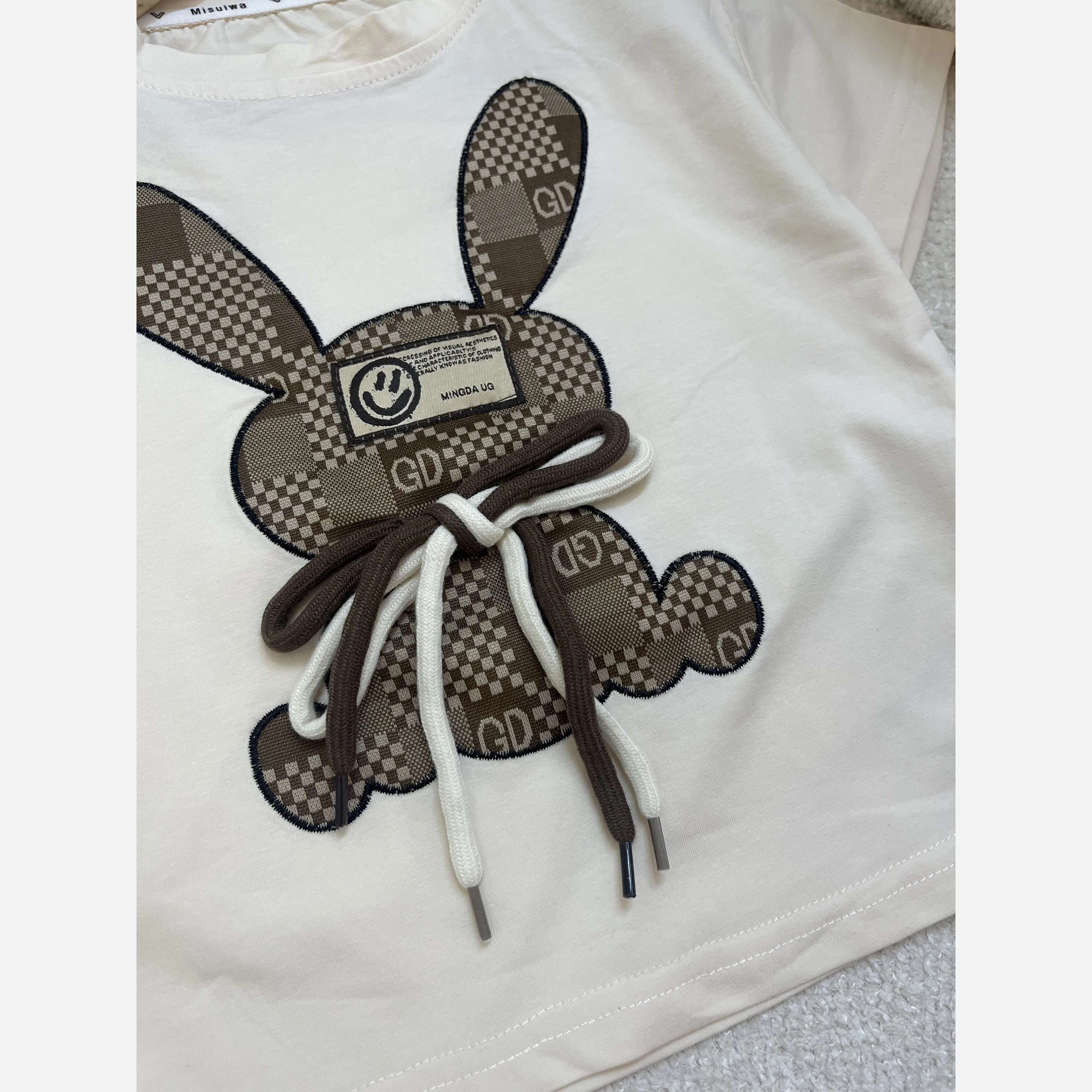 ست تیشرت و شلوارک دخترانه طرح گوچی اورجینال مناسب 9 ماه تا 4 سال