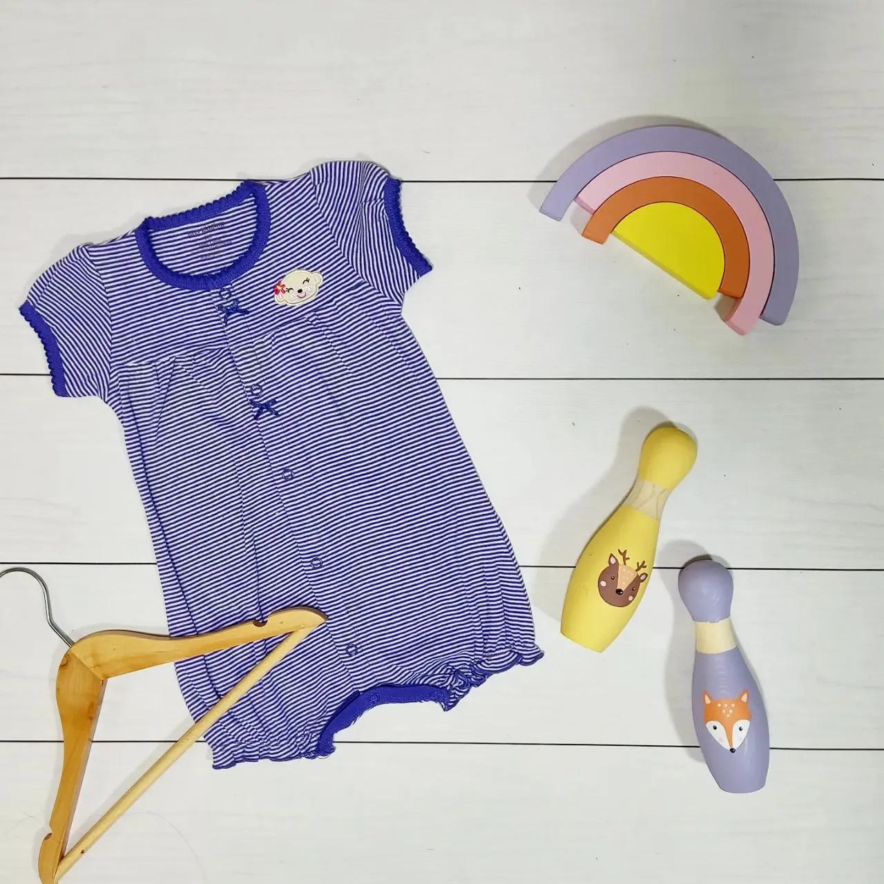 رامپر نوزادی برند Just Kidding جنس نخ پنبه ضد حساسیت وارداتی