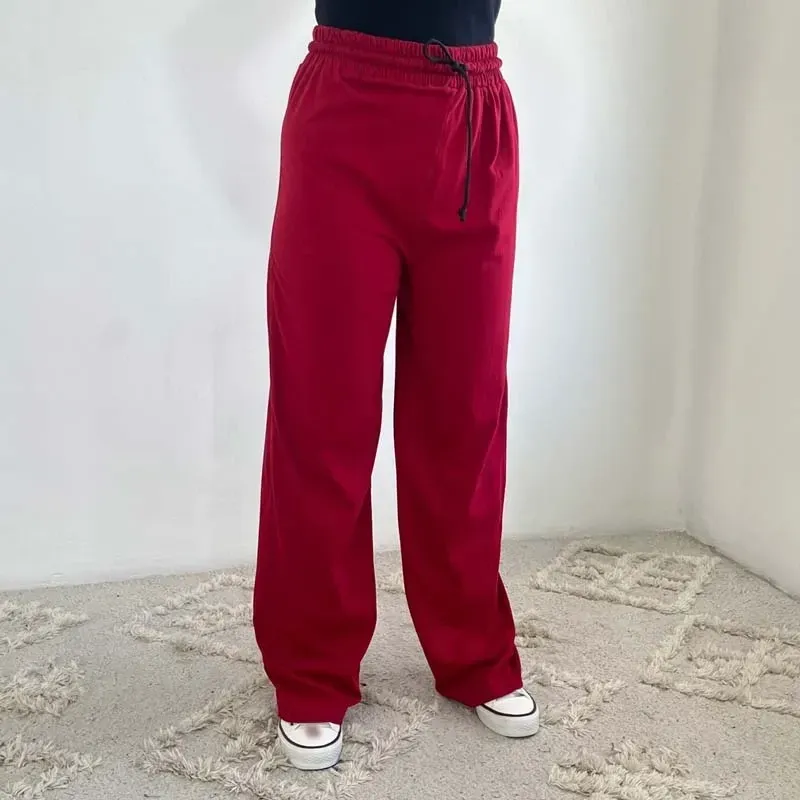 شلوار نخ پنبه زنانه فری سایز تا سایز 46 قد 100 سانت کد 1347