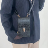 کیف دوشی چرم طرح سنگی زنانه کد 1316
