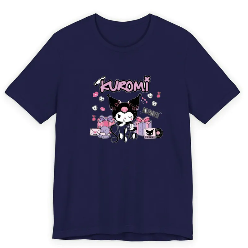 تیشرت آستین کوتاه مردانه یقه گرد طرح کارتونی کورومی جنس نخی مدل کلاسیک