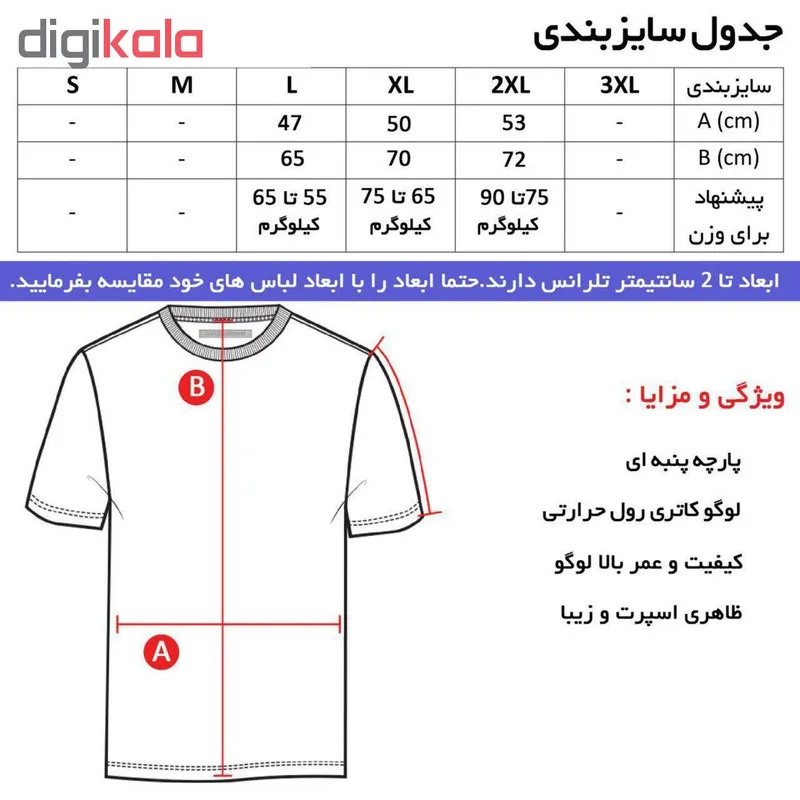 ست تی شرت و شلوار ورزشی مردانه پلی استر نخ ساده کد 234Blr ایران