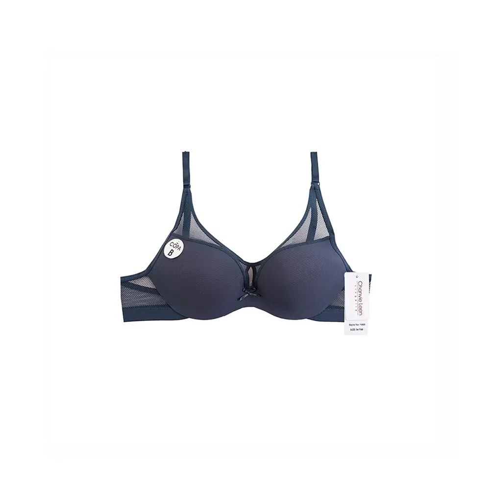 سوتین اسفنجی فنردار میکروفایبر دستک و بالا تور کاپ B برند Chanvie Leen چانوی لین