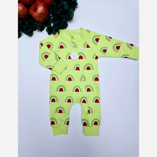 سرهمی نوزادی اسپورت پنبه دورو اعلا رنگ صورتی سایزبندی 1 تا 4