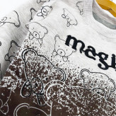 بلوز شلوار پسرانه طرح تدی مدل magic جنس ملانج
