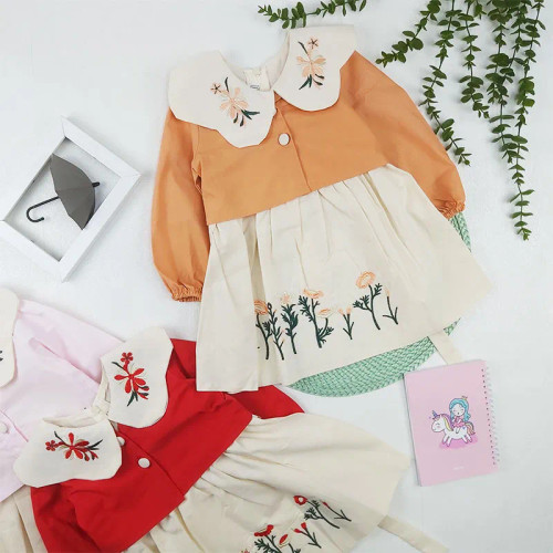 ست کت و سارافون دخترانه لنین نخی بهاره و تابستانه