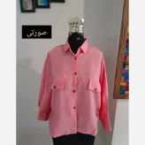 مانتو پانچ شومیز زنانه لینن قواره دار سایز بزرگ