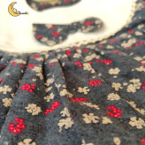 سارافون دخترانه گلگلی یقه دار مناسب 1 تا 3 سال و نیم