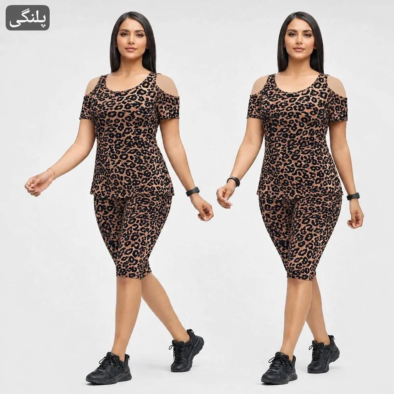 ست تاپ و شلوارک زنانه مدل ژوبین جنس ویسکوز الیزه فول کش فری سایز 36 تا 52