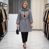 شومیز زنانه گلدوزی شده مدل مارال جنس شانتون فری سایز