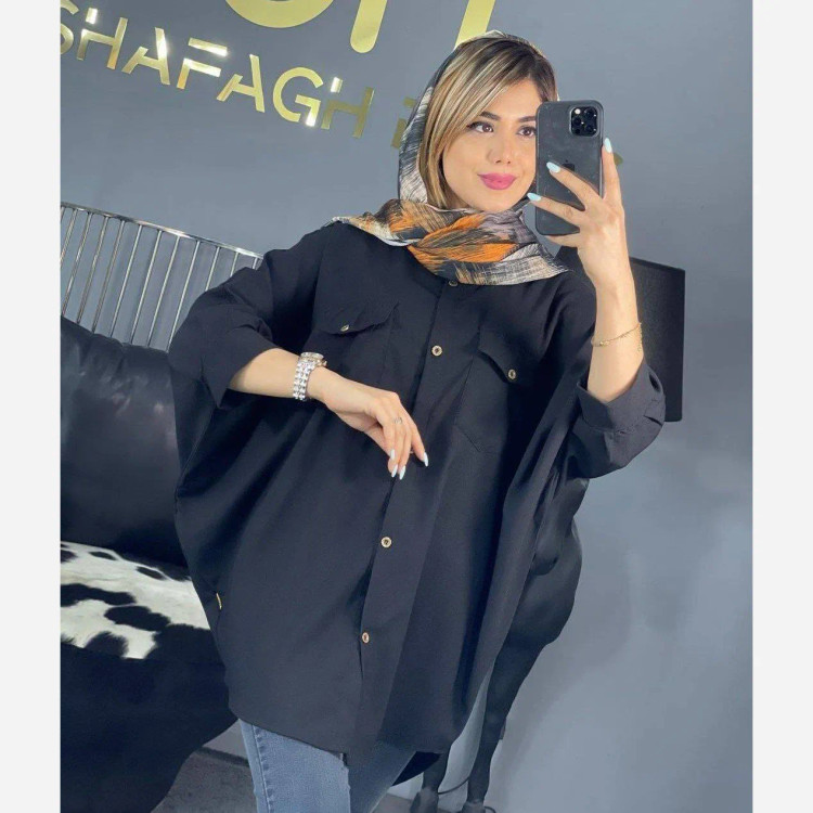 پانچ داکرون زنانه مشکی فری سایز مناسب 36 تا 46