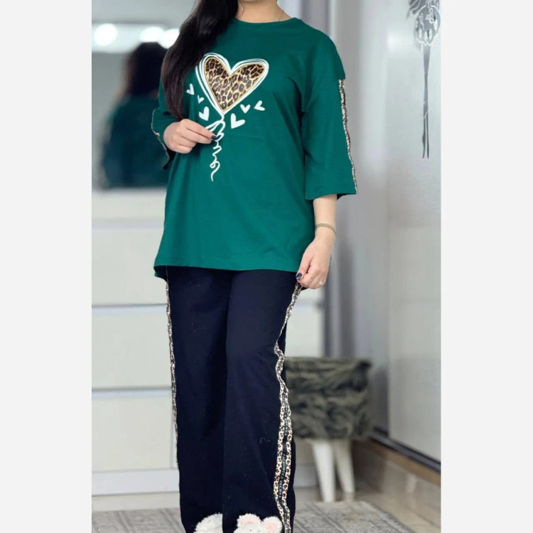 ست بلوبری زنانه جنس پنبه فری سایز 38 تا 46