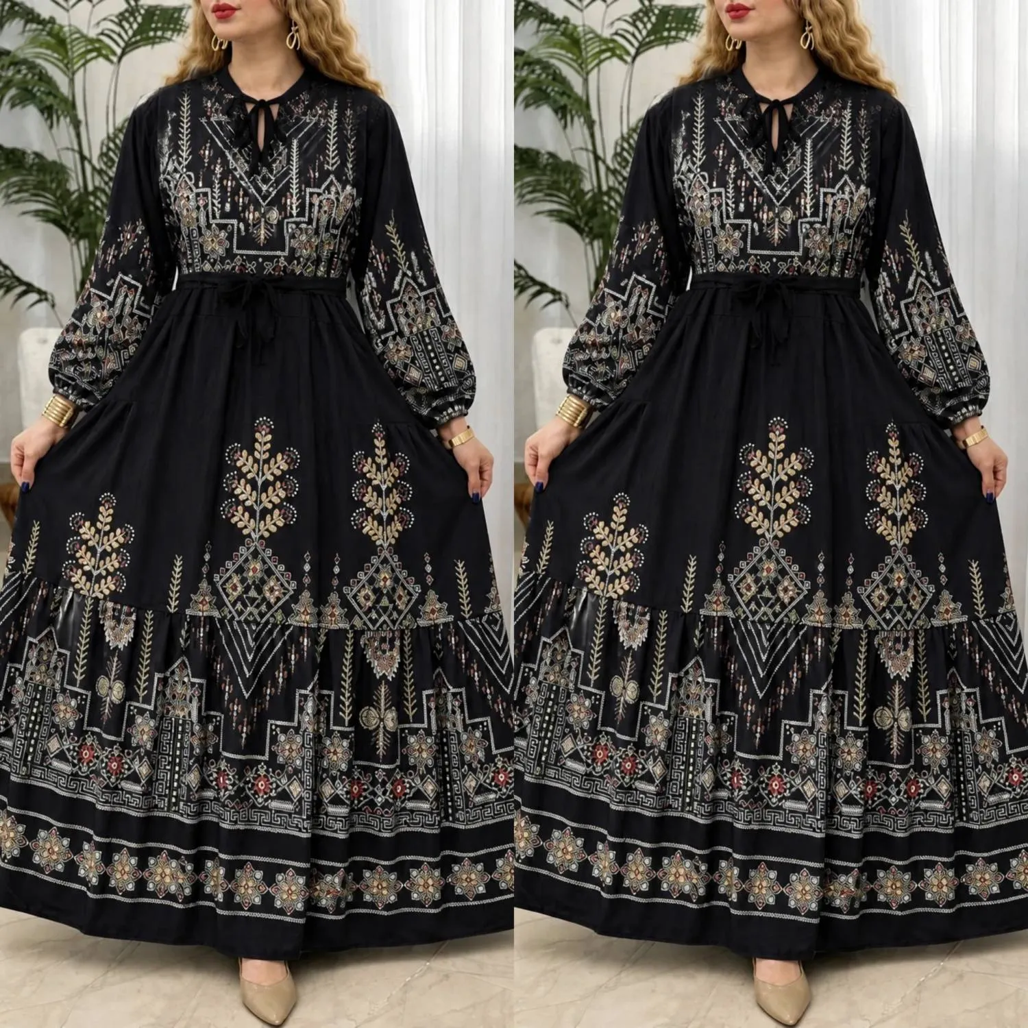 پیراهن ساحلی زنانه مدل کایرو جنس بوگاتی فری سایز 36 تا 46