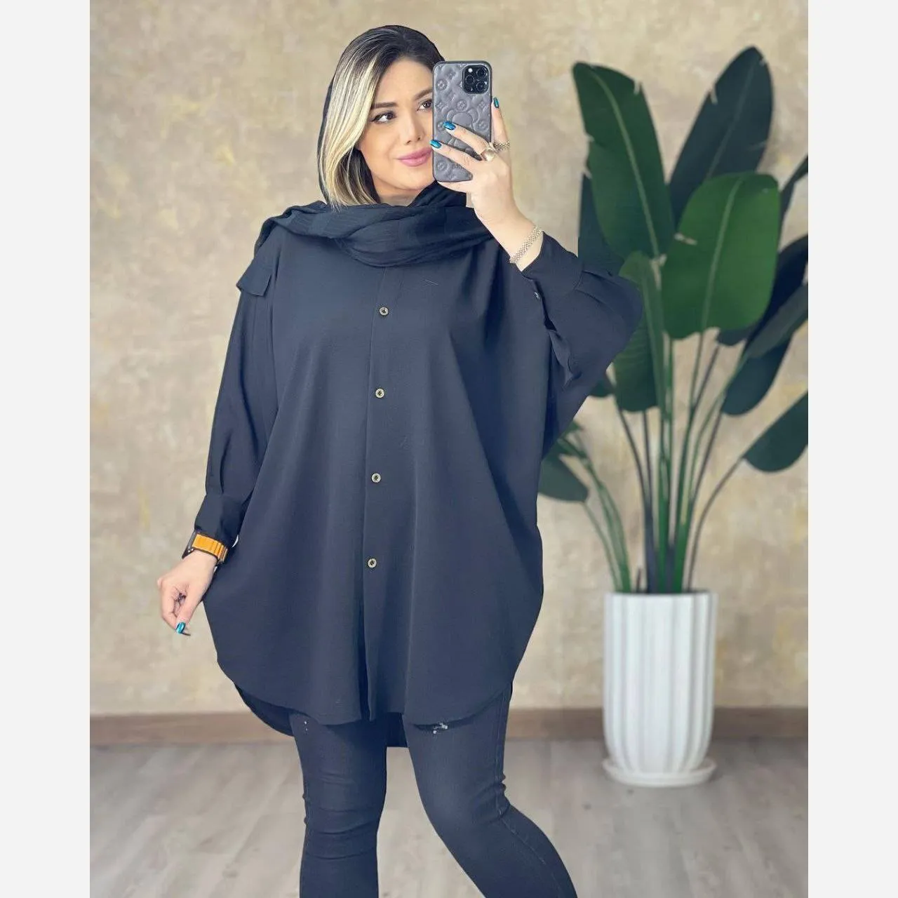پانچ زنانه داکرون مشکی فری سایز 36 تا 46