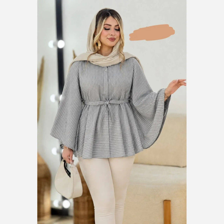 بلوز نخی وارداتی مدل شیپوری تابستانه فری سایز