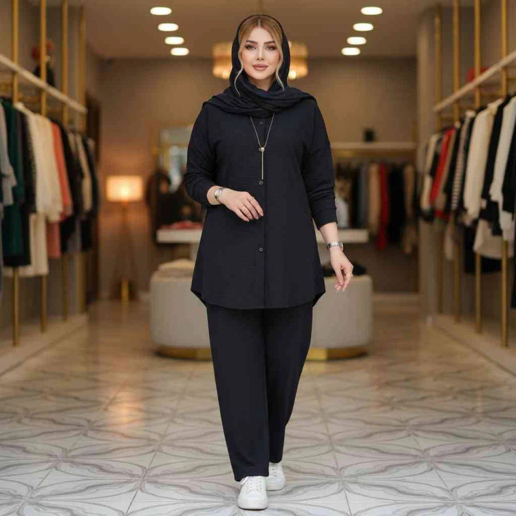 ست مانتو شلوار مراکشی بسکوییتی فری سایز 38 تا 50