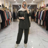 ست مانتو شلوار مراکشی بسکوییتی فری سایز 38 تا 50