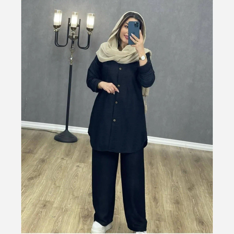ست مانتو شلوار مراکشی بسکوییتی فری سایز 38 تا 50