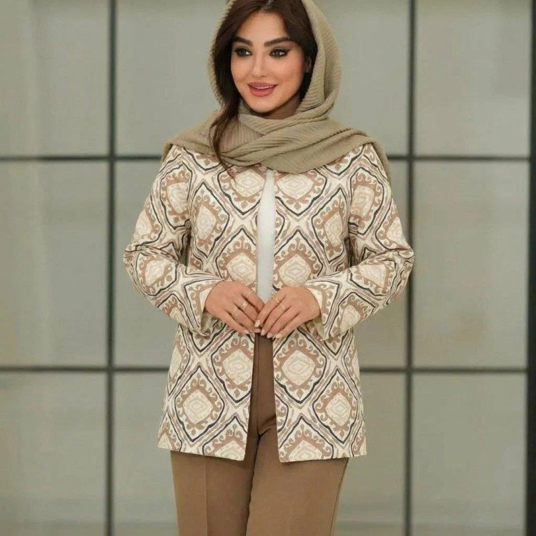 کت و شلوار زنانه مجلسی مدل آناهیتا جنس مازراتی فری سایز 38 تا 46