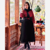 ست سه تیکه کت و سارافن و کمربند نارگل جنس تافته و کرپ اندونزی سایز فری سایز