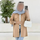 مانتو مچ گلدوزی سانیا جنس شانتون قد 90