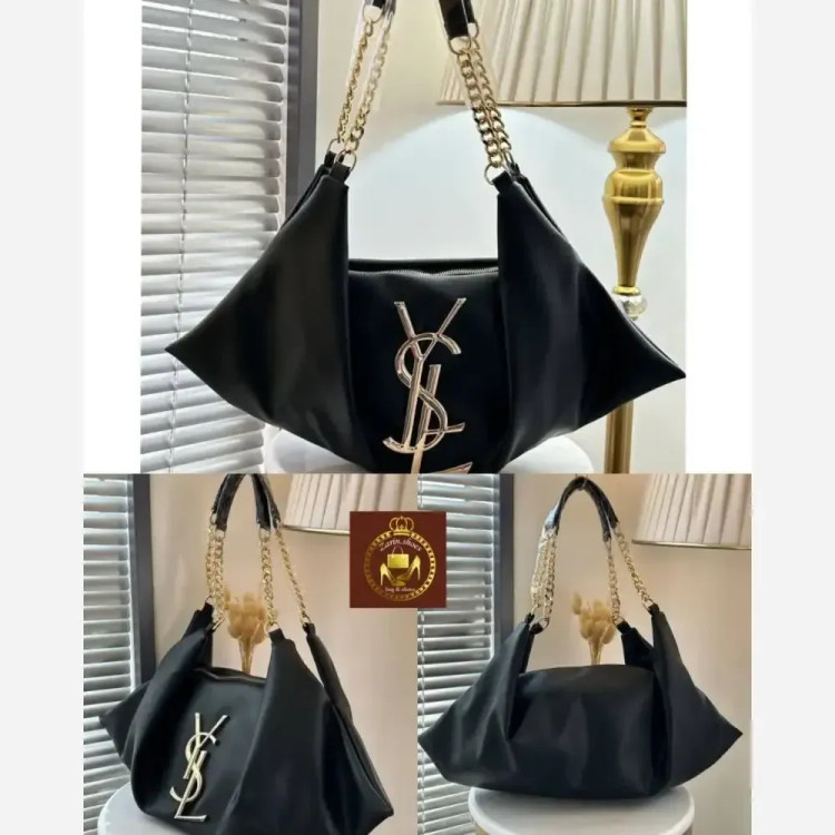 کیف یاشیل چرم زنانه مجلسی و اسپرت رنگ مشکی و شکلاتی