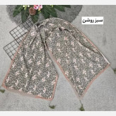 شال زنانه برشکا پلیسه طرح گل گلی سایز آزاد