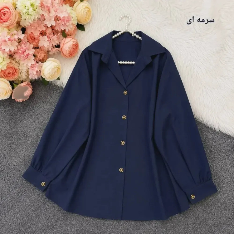 کت آستین عروسکی بارانی آیوا نگینی فری سایز تا 48