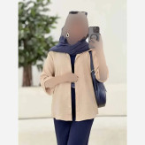 شومیز زنانه تابستونی جنس شانتون آستین سه ربعه رنگی سایز یک و دو