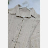 شومیز مانتویی مراکشی آستین پاگون دار فری سایز رنگ مشکی کرم نسکافه ای سبز