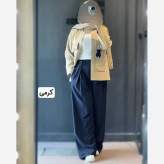 کت و شلوار زنانه مدل گلدوزی پاندا جنس مازراتی رنگ بندی متنوع سایز 1 و 2