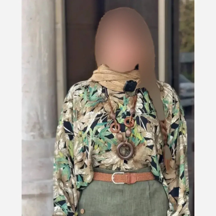 ست ست شومیز بوگاتی و شلوار شانتون زنانه رنگ سرمه ای و سبز سایز 38 تا 48