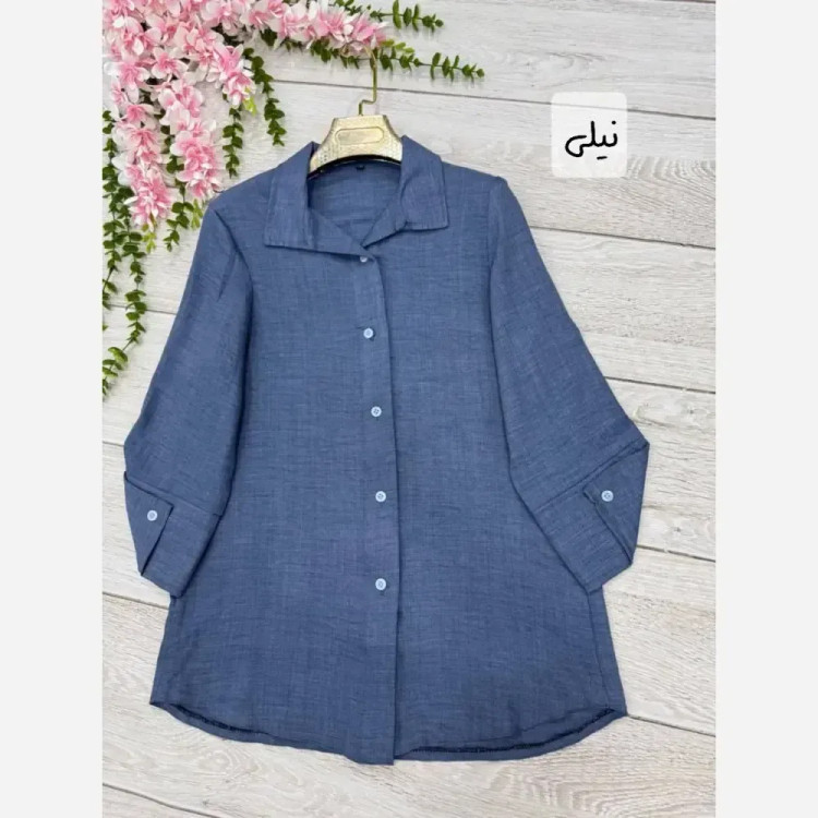 شومیز زنانه تابستونی جنس شانتون آستین بلند