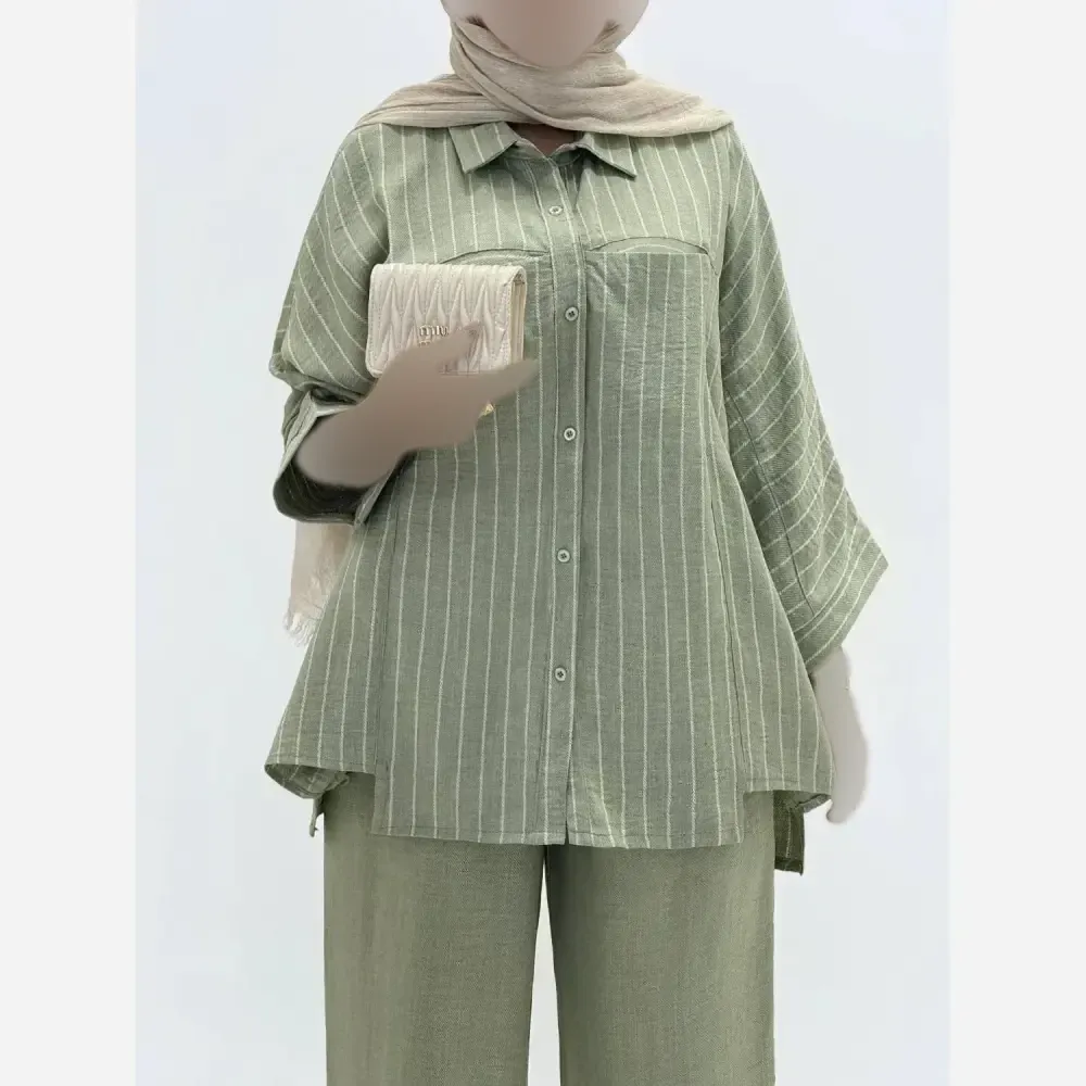 ست شومیز و شلوار زنانه رستا جنس پری رنگبندی متنوع سایز 1 و 2