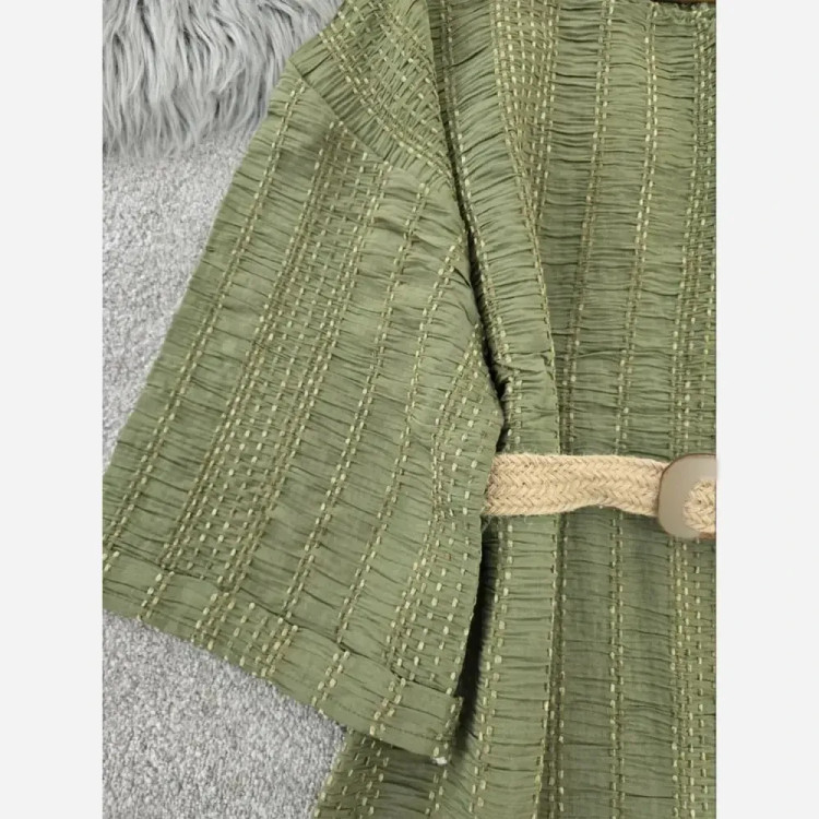 کفتان کوک دوزی زنانه مدل تیارا فری سایز رنگ مشکی سبز نسکافه ای سفید