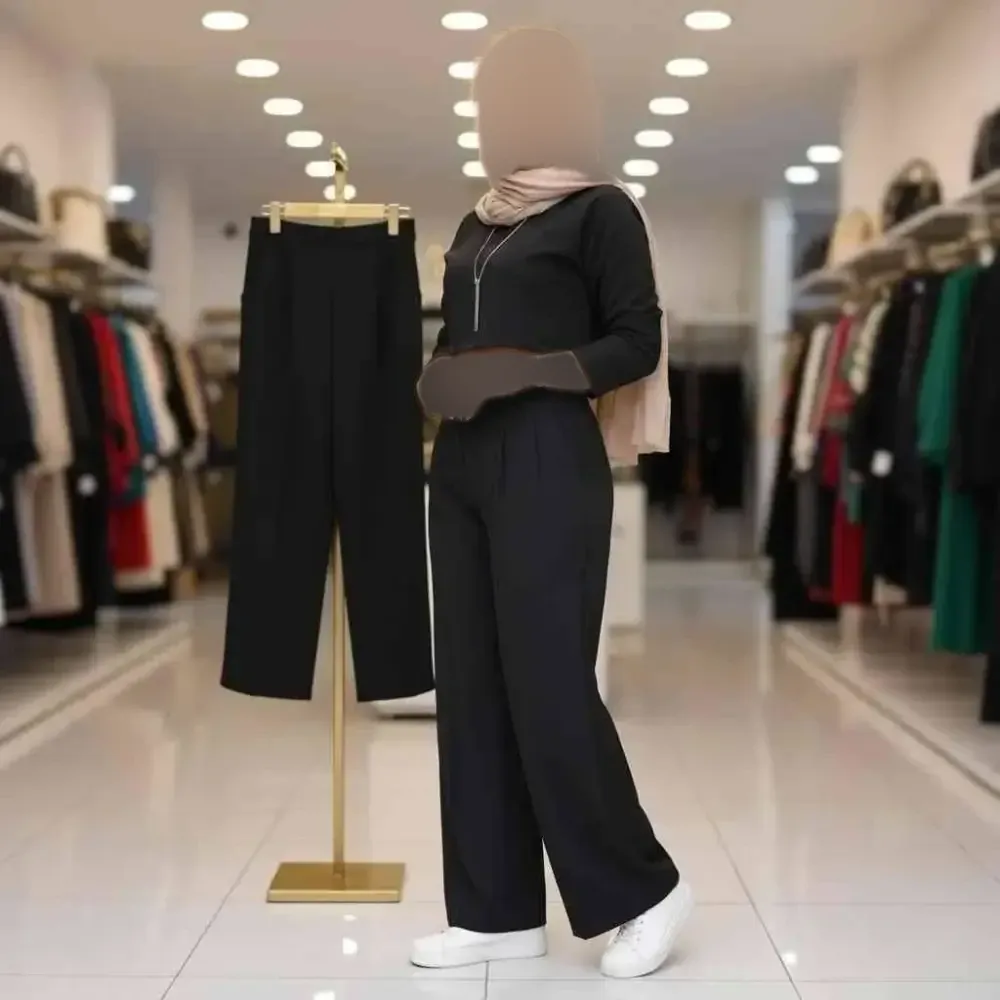 شلوار بگ مازراتی زنانه جنس مازراتی اعلا رنگ بندی متنوع سایز L تا XXL