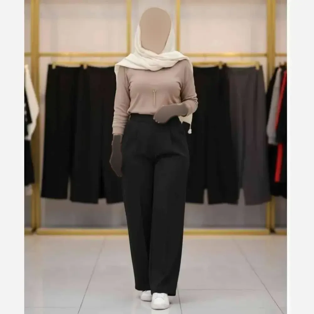شلوار بگ مازراتی زنانه جنس مازراتی اعلا رنگ بندی متنوع سایز L تا XXL
