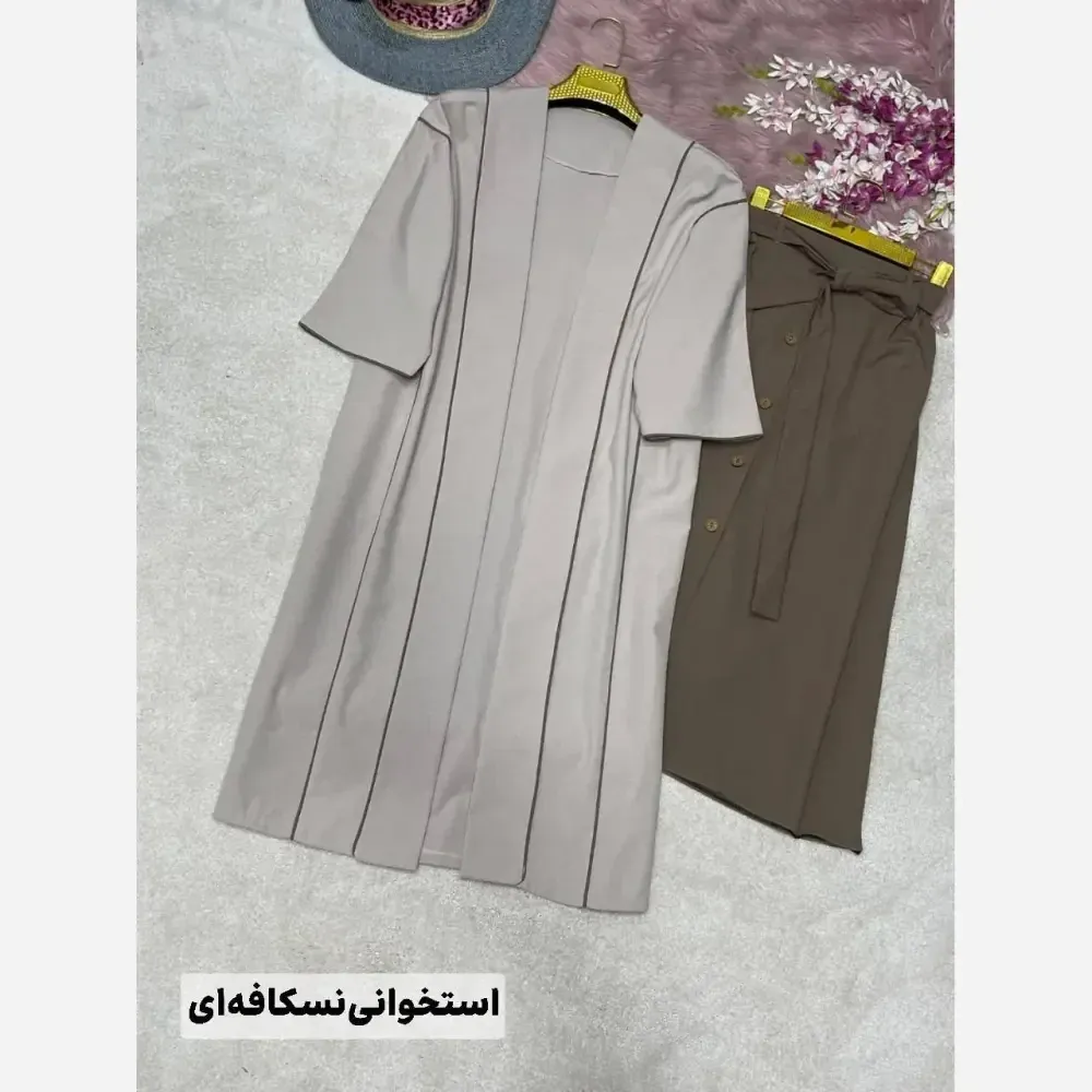 ست مانتودامن لنین گلاره فری سایز 38 تا 48