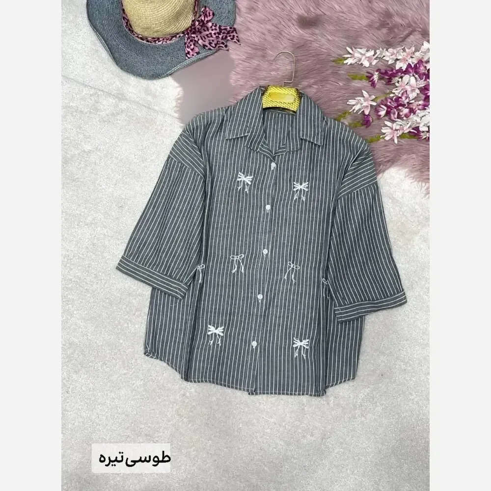 شومیز مانتویی لنین ایرانا فری سایز 38 تا 48