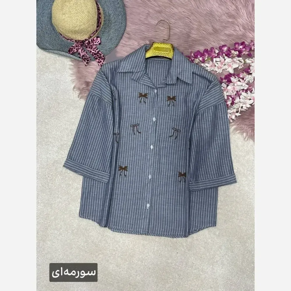 شومیز مانتویی لنین ایرانا فری سایز 38 تا 48