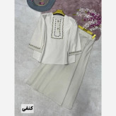 ست شومیز دامن لنین و شانتون زنانه فری سایز
