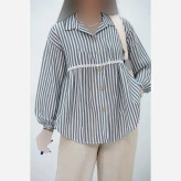 شومیز عروسکی آرتمیس جنس لنین پنبه فری سایز