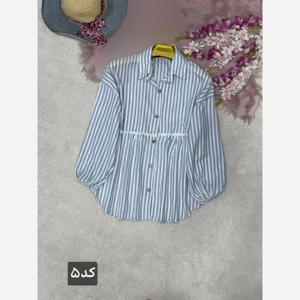شومیز عروسکی آرتمیس جنس لنین پنبه فری سایز
