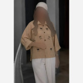شومیز گلدوزی میرا جنس شانتون سایز فری 38 تا 46