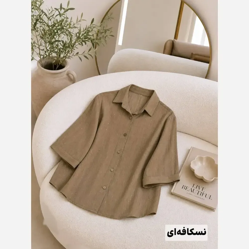 شومیز زنانه نگینی ستاره جنس کوک دوزی نگین کوبی فری سایز 38 تا 46