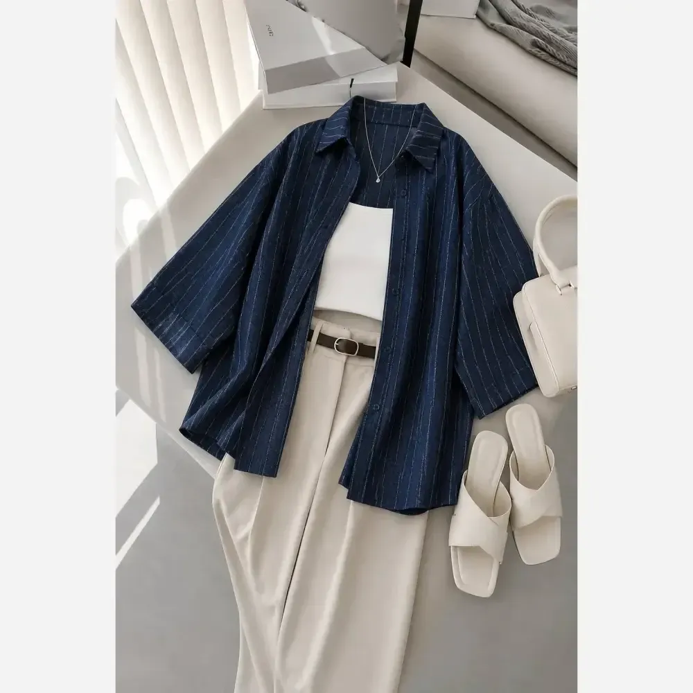 شومیز باکسی شانتون دیپلمات فری سایز 38 تا 46