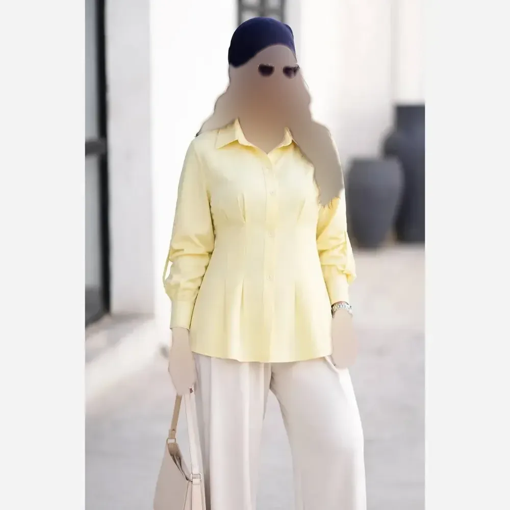 شومیز راه راه لنین نگین کوبی شده گیسا فری سایز