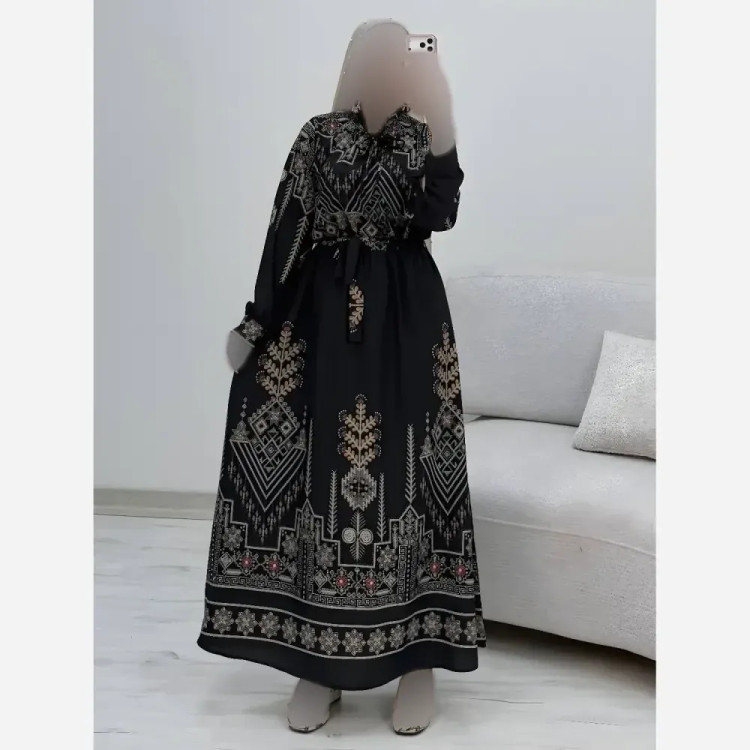 پیراهن ساحلی سنتی فلور نخ فری سایز 38 تا 46
